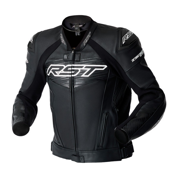 RST RST RST Tractech Evo D3O Leather Jacket Black/White
